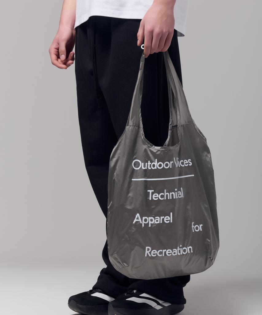 Outdoor Voices Seoul Exclusive Nylon Tote Bag (Charcoal)