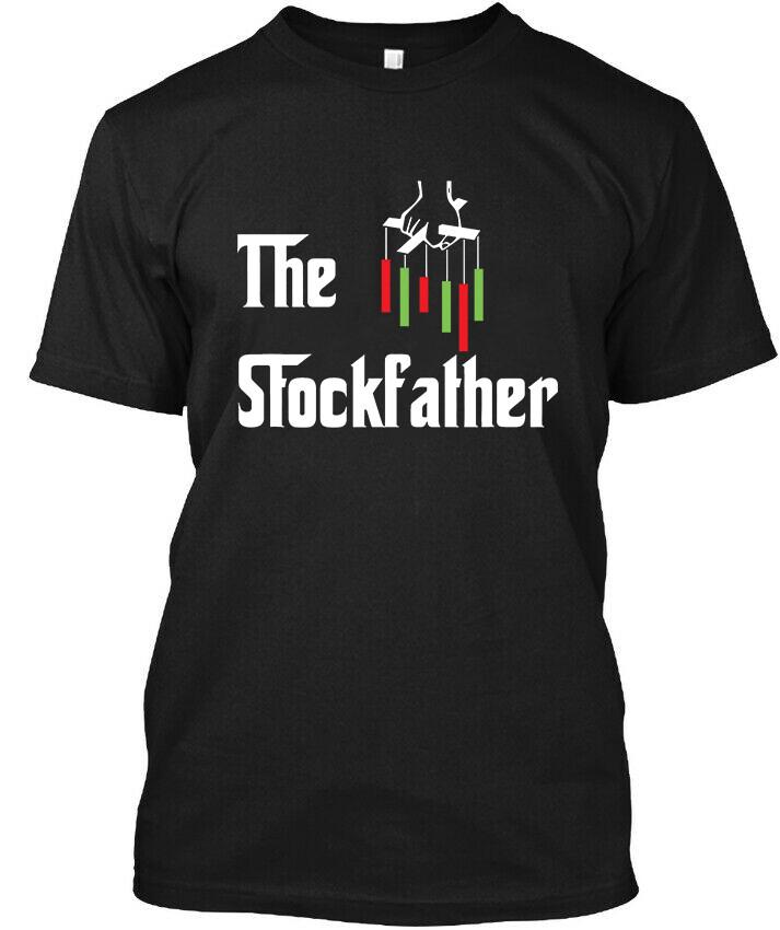

NWT The Stockfather Stock Trading Investor Funny Vintage Logo T-Shirt Mens Womens Tees Top Tops Tee Size S-3XL S