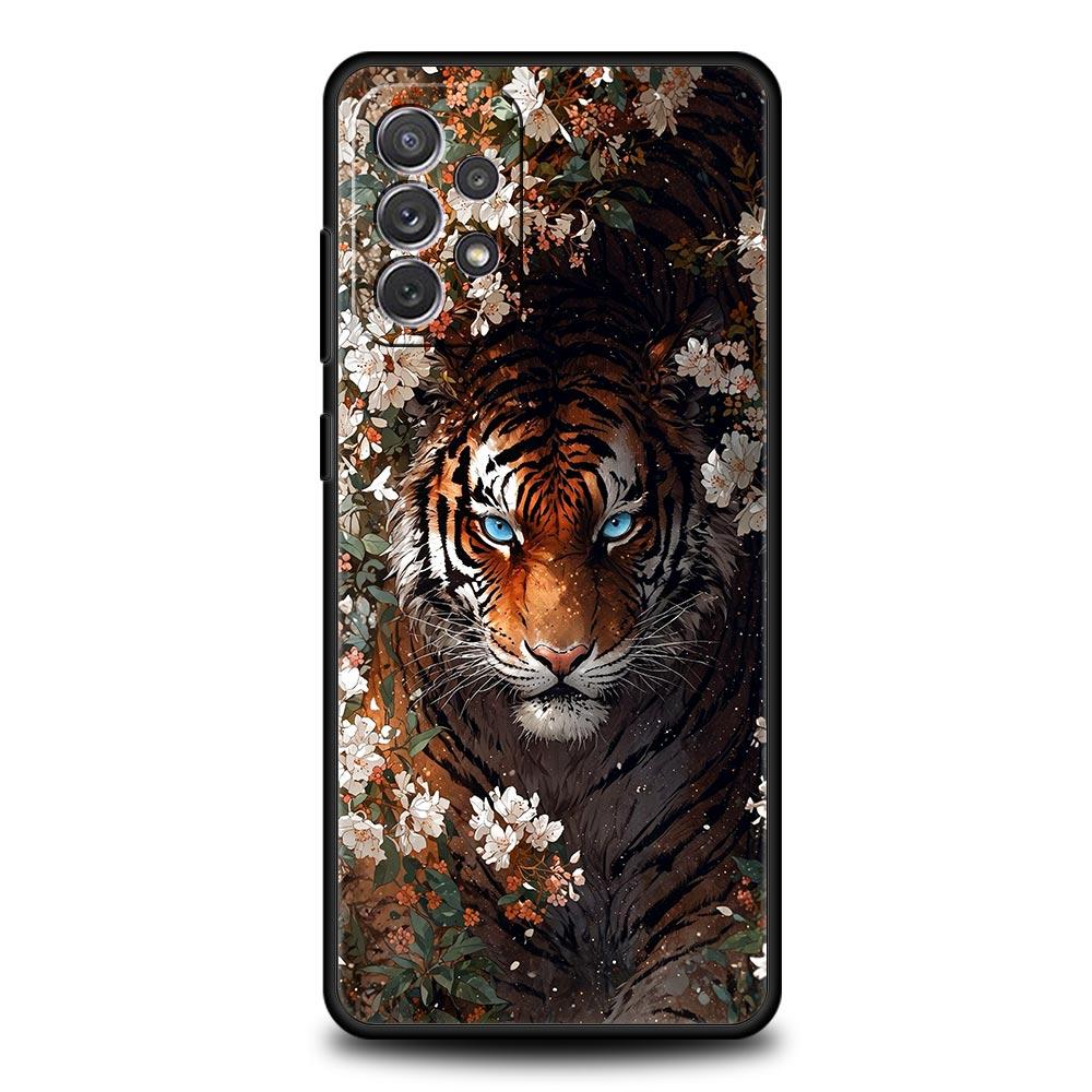 Cool Animal Tiger Lion Case for Samsung A57 A37 A51 A71 A21S A17 A11 A15 A25 A41 A23 A33 A53 A73 A07 A05S A13 A35 A55 5G Cover