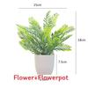 Plastový eukalyptus magnólie v květináči bonsaj pro vnitřní dárkovou dekoraci