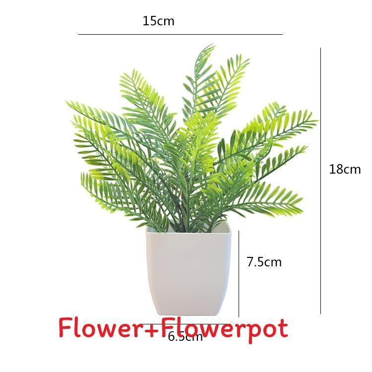 Plastový eukalyptus magnólie v květináči bonsaj pro vnitřní dárkovou dekoraci