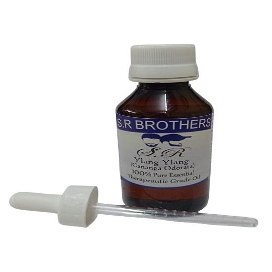 

S.R Brothers Ylang Ylang (Cananga Odorata) Pure & Natural Therapeutic Grade Essential Oil Plastic with Dropper 10 ml
