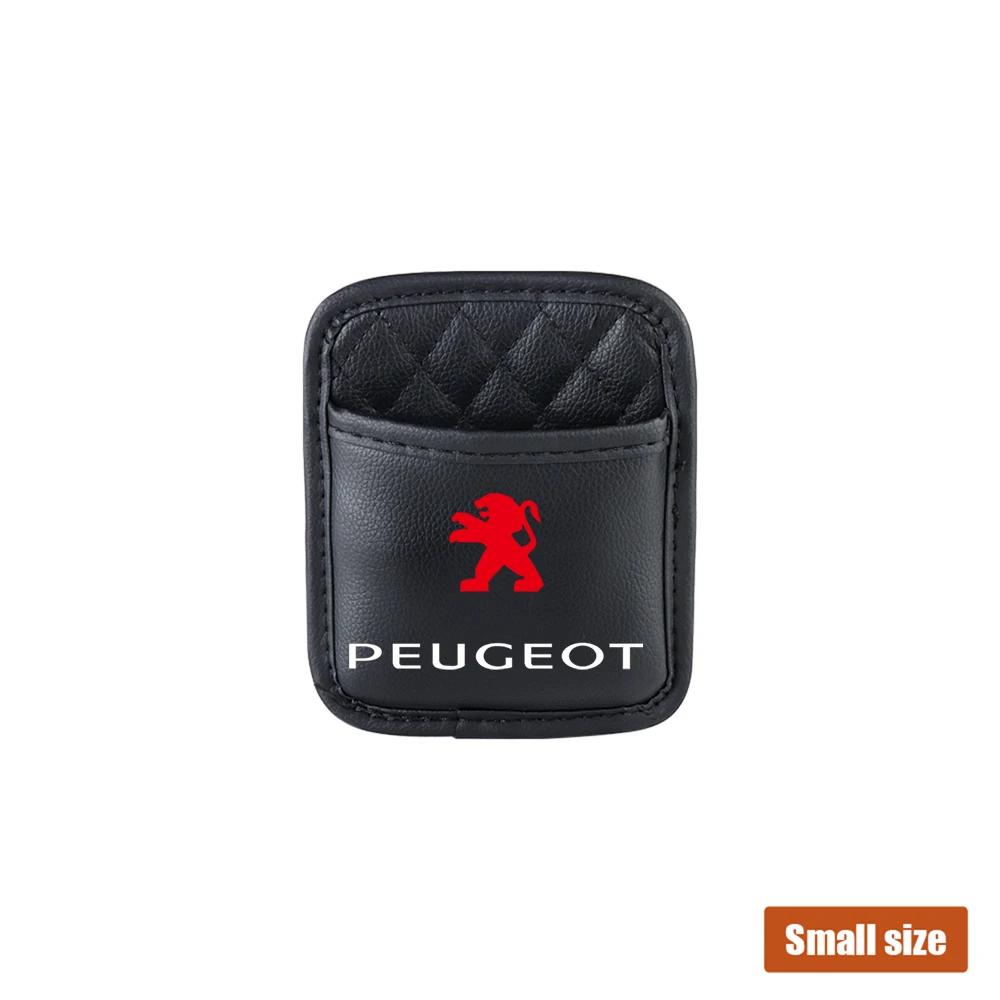 

Car Sticker 2025 Hot Car Accessories Car Door Seat Back Storage Bag Leather Storage Bag For Peugeot 207 3008 206 208 308 307 407