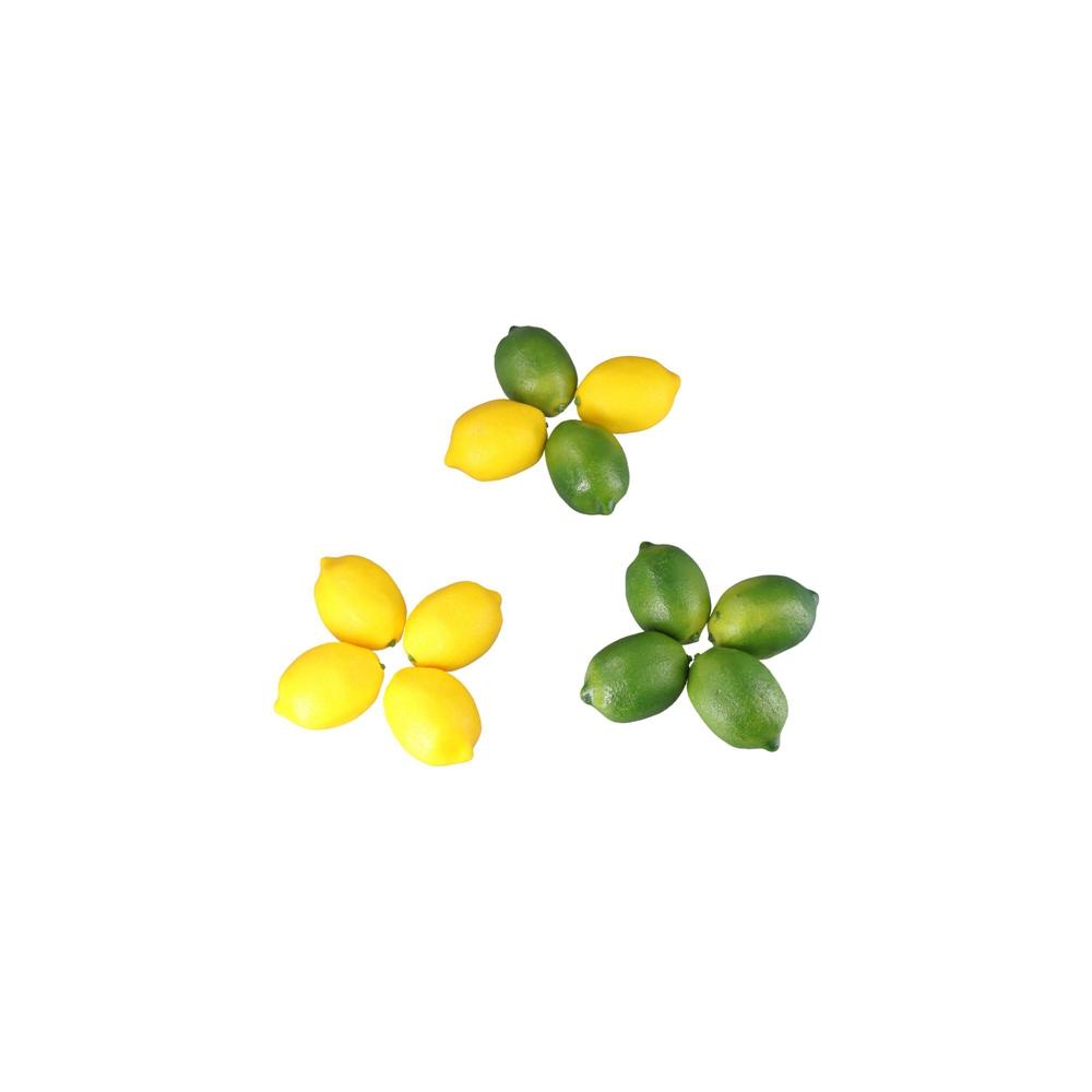 6/10PCS Photography Lifelike Kitchen Home Fake Fruit Artificial Lemon Simulation Decoration