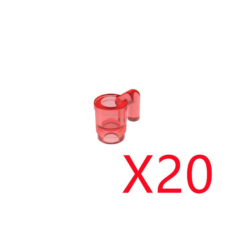 MOC City Building Blocks Character Scene Creative Accessories Mini Brick Color Wine Bottle Reagent Bottle Set Box Toy Gift X007