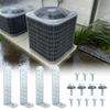 Condenser Bracket Kit 4 Pieces Tie Down Mount Heavy Duty Condenser Bracket for Home Hotel Masonry Outdoor Industrial Business