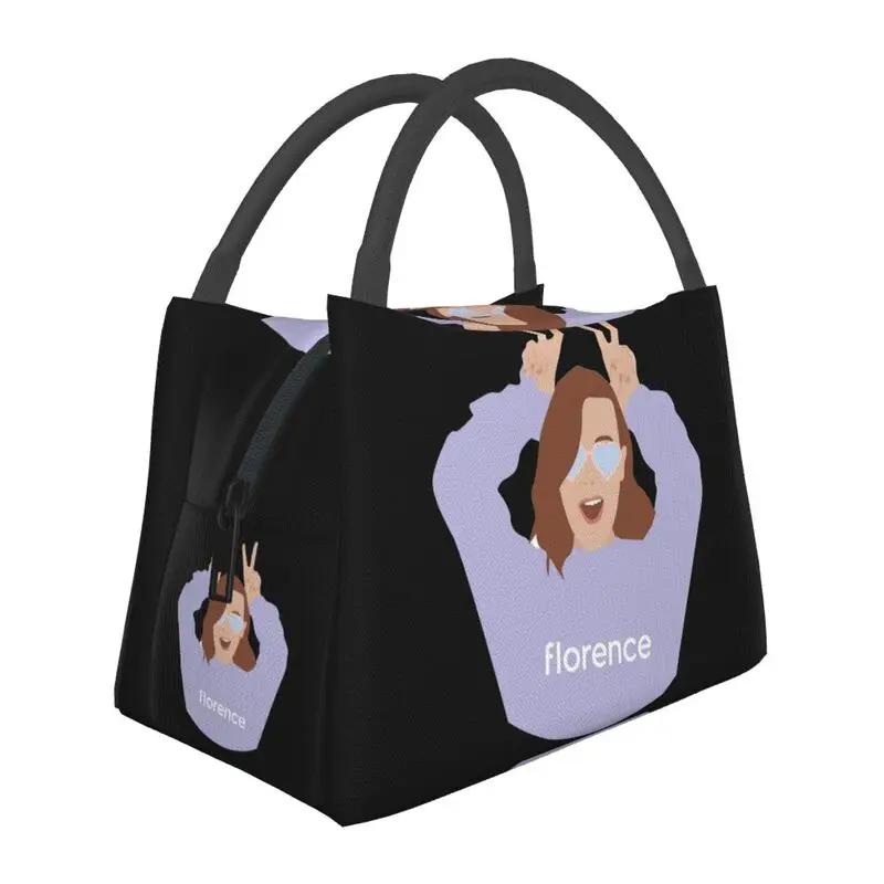 Custom Lipstick Florence By Mills Lunch Bag Women Cooler Warm Insulated Lunch Box for Picnic Camping Work Travel