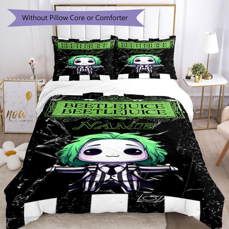 Warner Bros. Works (42) Customize Your Name Bedding Set Breathable Duvet Cover with Pillowcases Home Decoration Birthday Gift