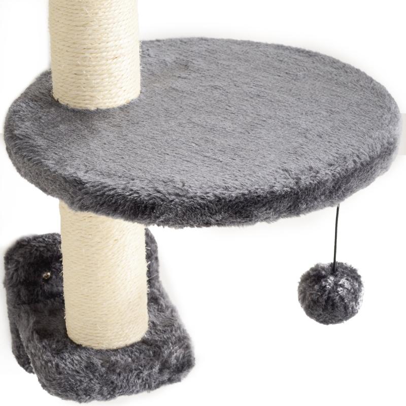 Cat Climbing Wall 4-Piece Set with Hammock, Cat Bridge (up to 5 kg), Dark Grey