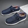 Men Shoes Casual Canvas Loafers Shoes Light Breathable Flats Leisure Male Vulcanized Shoes Walking Sneakers Plus Size 39-46