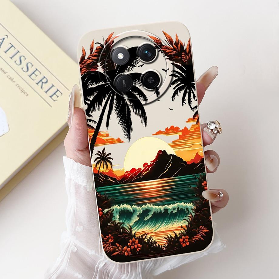 Pour Honor Magic 7 Lite 7 Pro Magic7 Coque de téléphone Magic 5 Lite 6 Lite Housse arrière Silicone Liquide Souple Funda Animaux Mignons Dessin Animé