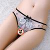 Erotic Lingerie, Women's Open-crotch, European and American Embroidery, Seductive See-through T-shaped Underwear, Women's Low-waisted, Sexy And...