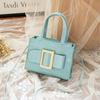 Spring and summer crocodile pattern needle buckle strap color scheme anti-theft small square bag single shoulder oblique span portable