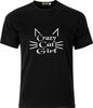 CRAZY CAT GIRL FUNNY HUMOR COTTON T Shirt Mens Womens Tees Top