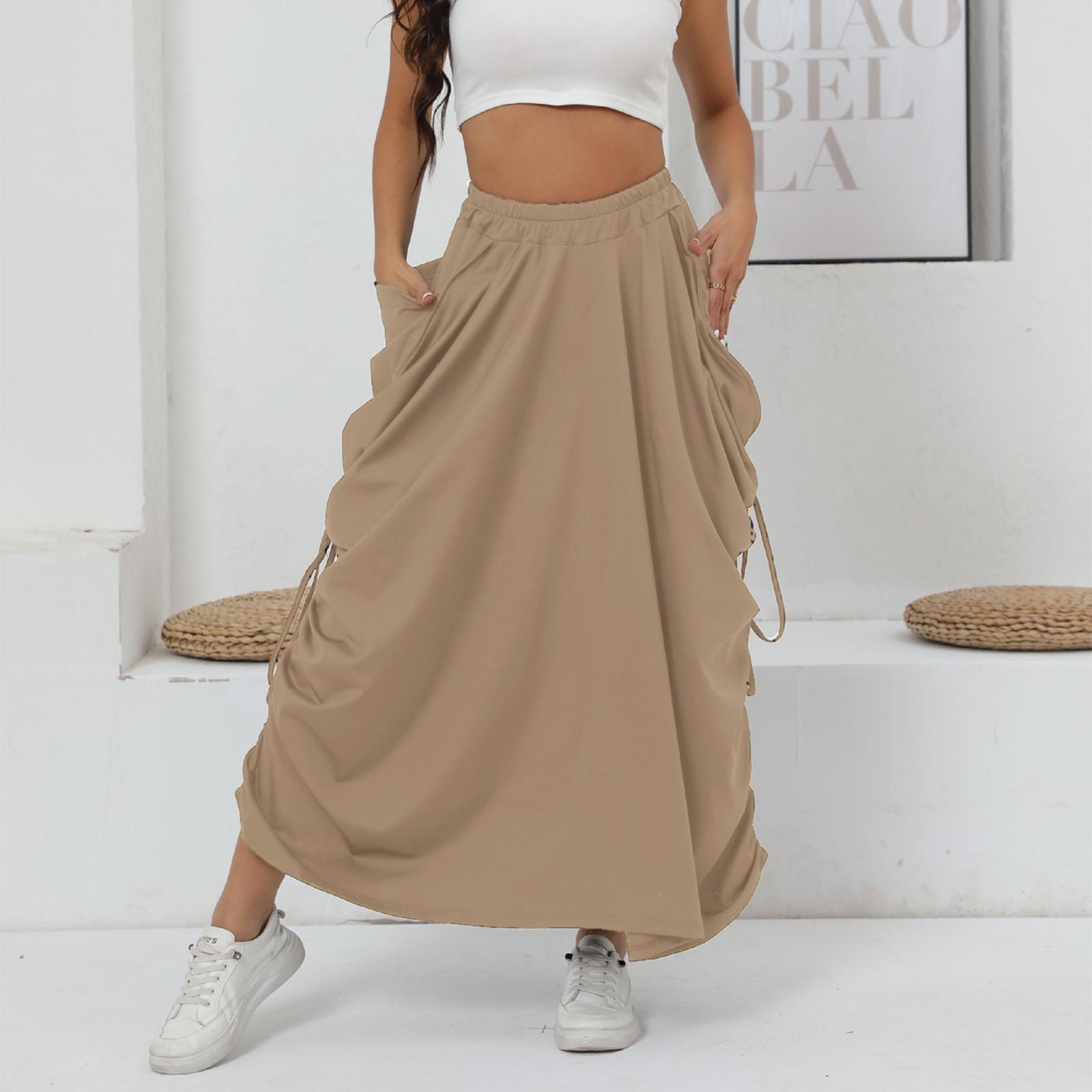 

Women s Outdoor Statement Drawstring Ruched Midi Skirt S