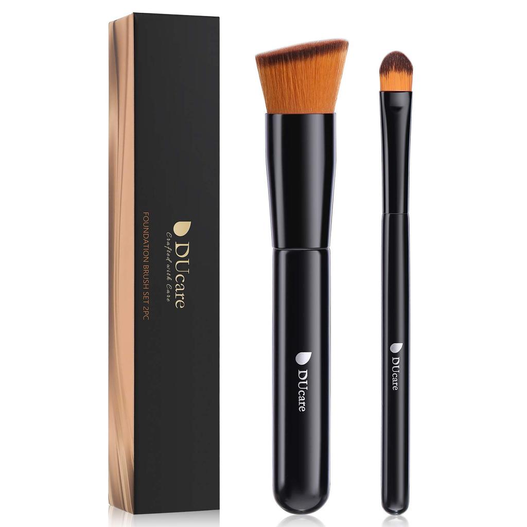 DUcare Popular Makeup Foundation and Concealer Made with the Highest Quality Taklon for a Lasting Base Makeup Look of Brushes, Brush, Brush. Gentle,