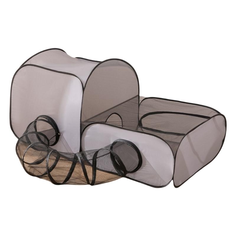 

Expandable Pet Tunnel House Enclosure Removable Game Playpen Shelter House Foldable Design Easy Storage and Transport S