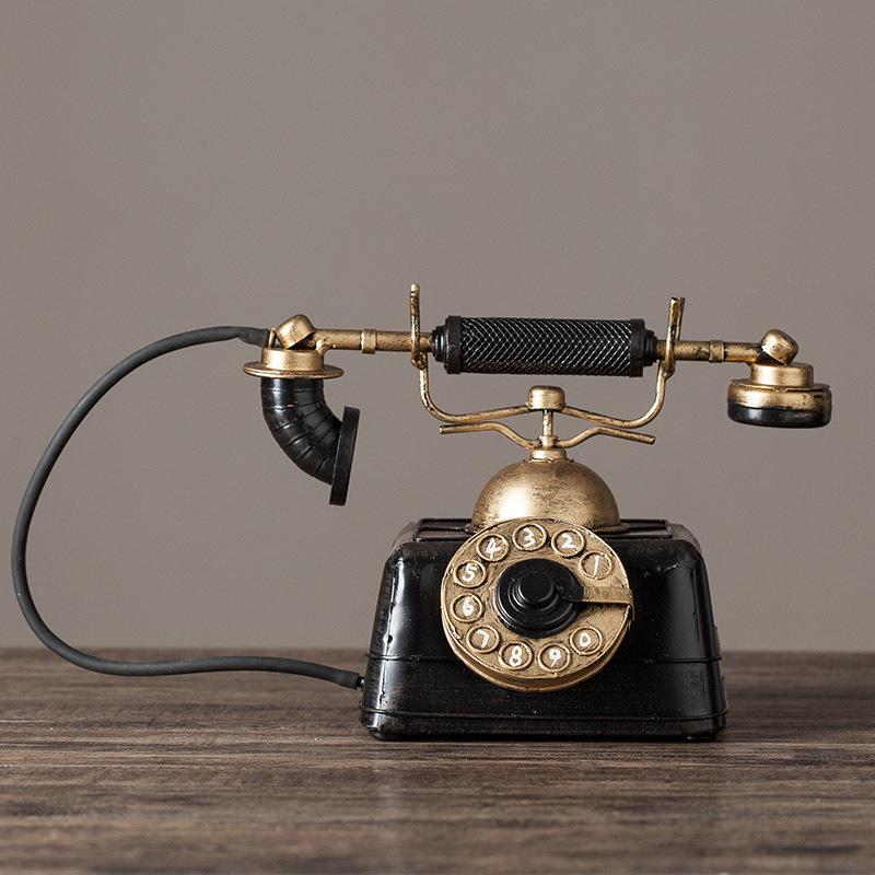 Retro British-Style Telephone Prop for Photography and Decor