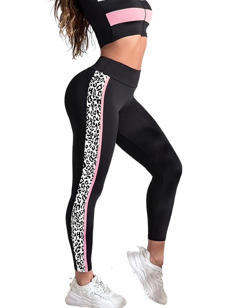 Kadın Yüksek Bel Düz Renk Yoga ve Fitness Pantolonu