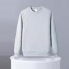 Autumn Winter Men Top O Neck Loose Pure Color Elastic Cuffs Pullover Mid Length Sport Daily Wear School Sweatshirt
