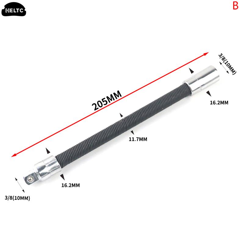 1pcs 1/4 3/8 1/2 Driver Flexible Socket Extension Bar Adapter Long Socket Extension Rod Torque Socket Ratchet Wrench Extende