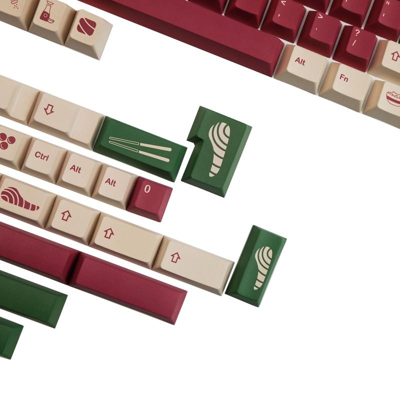 142 Tasten Tastenkappen Profil PBT Dye Sub Mechanische Tastatur Tastenkappe für MX hes GK64 68 84 87 96 980 GH60