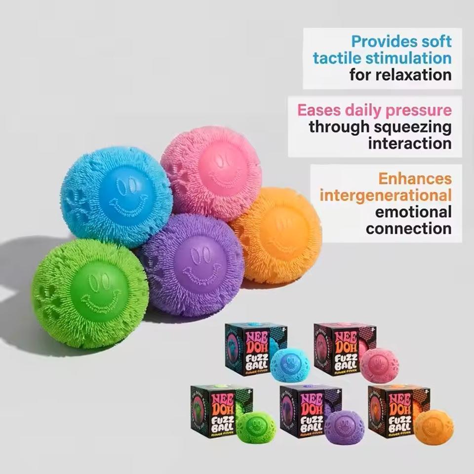 Nee Doh Palla Morbida Giocattolo da Spremere Fiore Morbido e Soffice Portatile Sollievo dallo Stress Allevia l'Ansia Giocattolo Fidget Morbido Decorazione Regalo