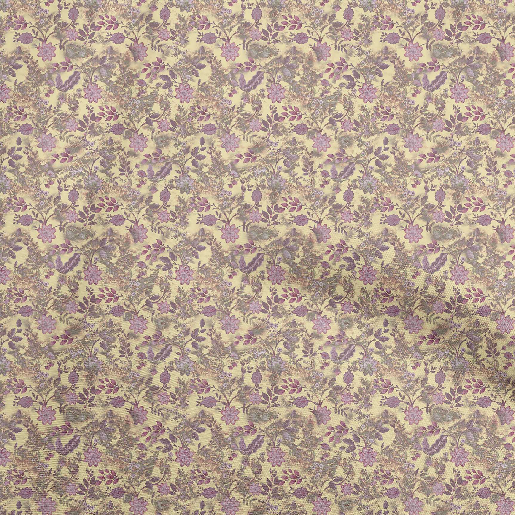 

oneOone Бавовняна гнучка синя тканина Батик Швейний матеріал Тканина з принтом у дворі 40 дюймів 42 Inch Wide - Viscose Chiffon жовтий