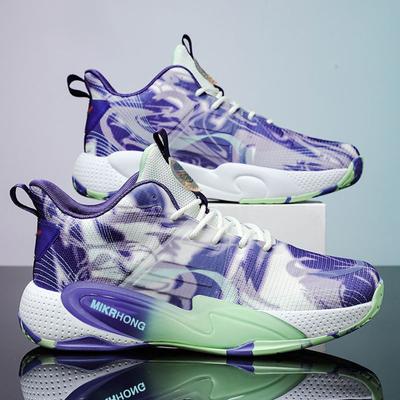 Autumn and Winter Sports Basketball Shoes Men's Game Court Comfortable Lightweight Stylish All-match Running Volleyball Shoes