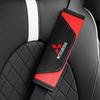 1/2Pcs Car Safety Belts Covers Leather Auto Seatbelt Shoulder Protector Cushions For Mitsubishi 9 Ralliart ASX L200 Colt Pajero