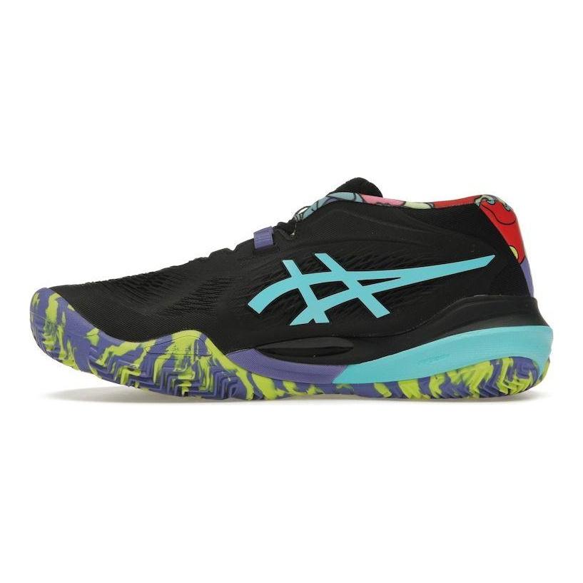 Asics Gel Resolution X Padel LE Schwarz Energy Aqua Herren Sneaker 1041A503-002