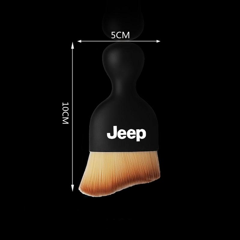 Cleaning Brush Air Conditioning Outlet Car Wash Cleaning Tool Sticker For Jeep Renegade Wrangler Cherokee Compass Accessories AJX1