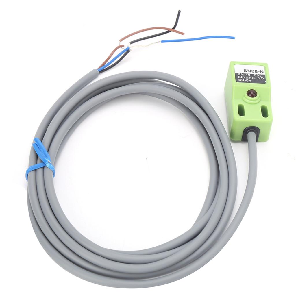 BERM Proximity Switch SN08?N NPN NO Inductive Metal Device 8mm Detecting Distance DC 10?30V