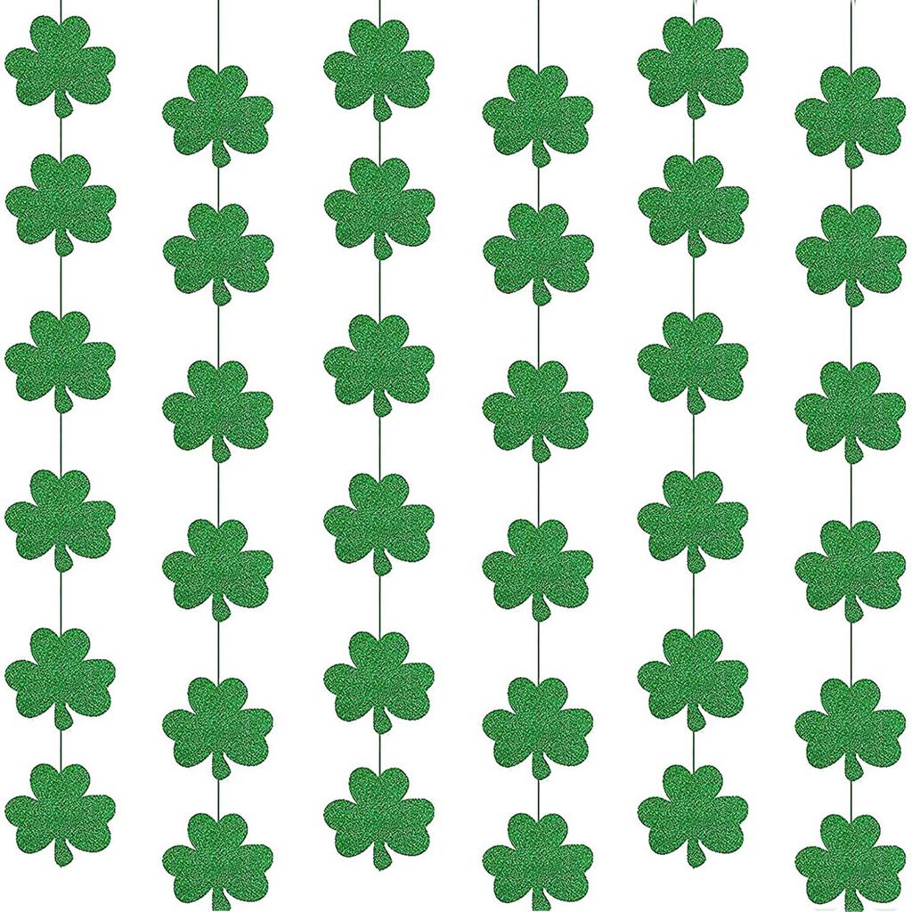 Kleeblatt Buchstabenbanner Hängende Wirbeldeko Kleeblatt Hängende Wirbel Hängende Deko für Irische Deko Haus Party Mitgebsel Zubehör