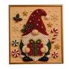 Kit per Creare Decorazioni da Parete Kit Artistico con Perle Finte di Natale, 20x20cm Pittura Natalizia Fai da Te Progetto di Artigianato Multidimensionale Diamanti 3D Scintillanti per Adulti, Festivo
