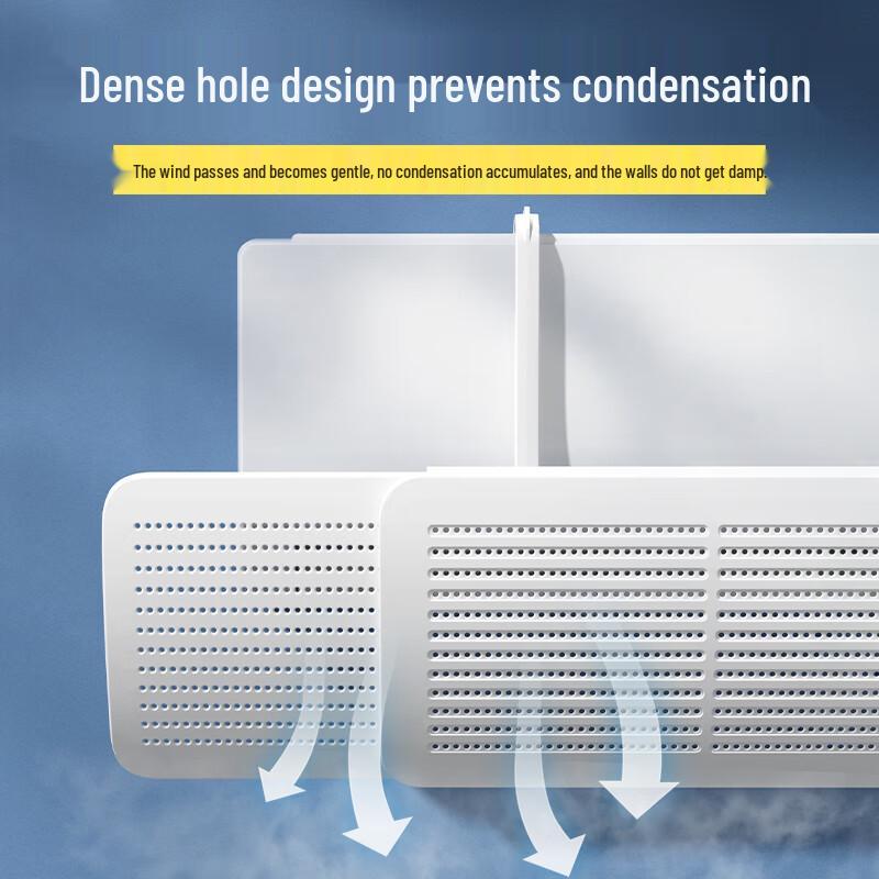 Retractable Wall-Mounted Air Conditioner Baffle