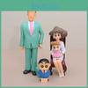 Shinchan Family Crayon Photo Pvc Set With Hiroshi And Misae Figure Gift For