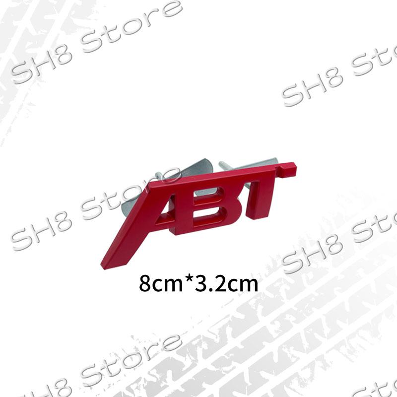 3D Kovové Logo ABT Znak na Přední Mřížku Auta Odznak na Zadní Víko Kufr Nálepka Pro SQ5 RS3 RS4 RS6 S3 S5 Q5 Q8 A3 A4 A6 Decal ABT Příslušenství