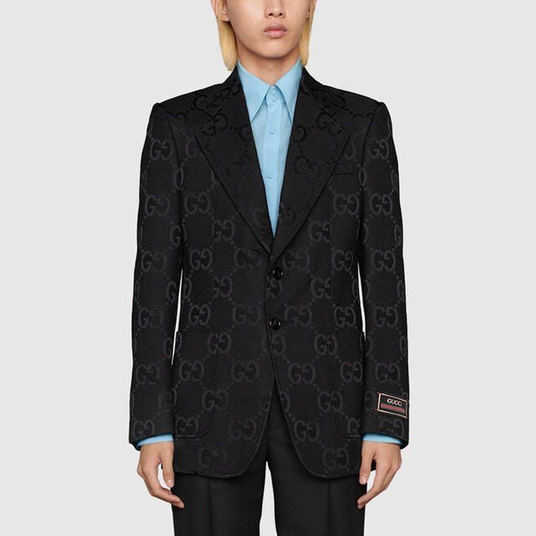 GUCCI SS22 Business Suit Coat Men's Black 680759-ZAHT6-1000