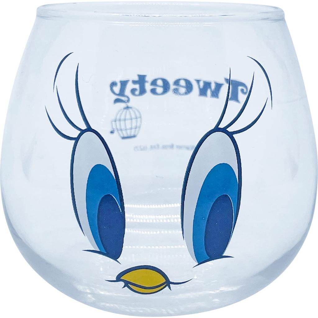 Looney Tunes Tweety Sunart Wobble Glass Tumbler 290ml Made in Japan SAN3839