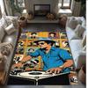 Soft Crystal Velvet Floor Rug,Bruno Mars Anti Slip Decorative Carpet, Plush Area Mat For Indoor Home Decoration