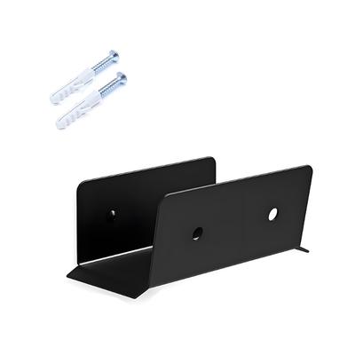 B0KB Home Holder Wall Type 2 Cable Holder Wall Mount In Black Finish