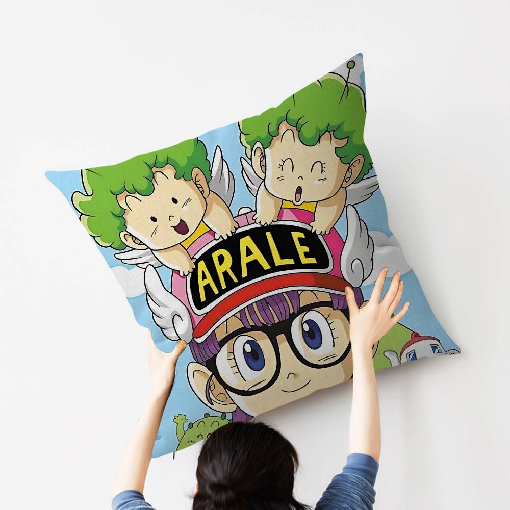 Cute K-Kawaii Dr. Slump Pillowcase Toon Gift Cushion Cover Bedroom Home Sofa Chair Seat Decor Pillow Case