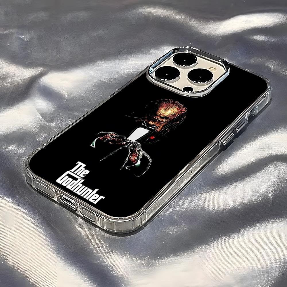 Predator Phone Case For IPhone 17 Pro Max 16 15 14 Pro Max IPhone 13 Pro Max 11 Plus Transparent Cover