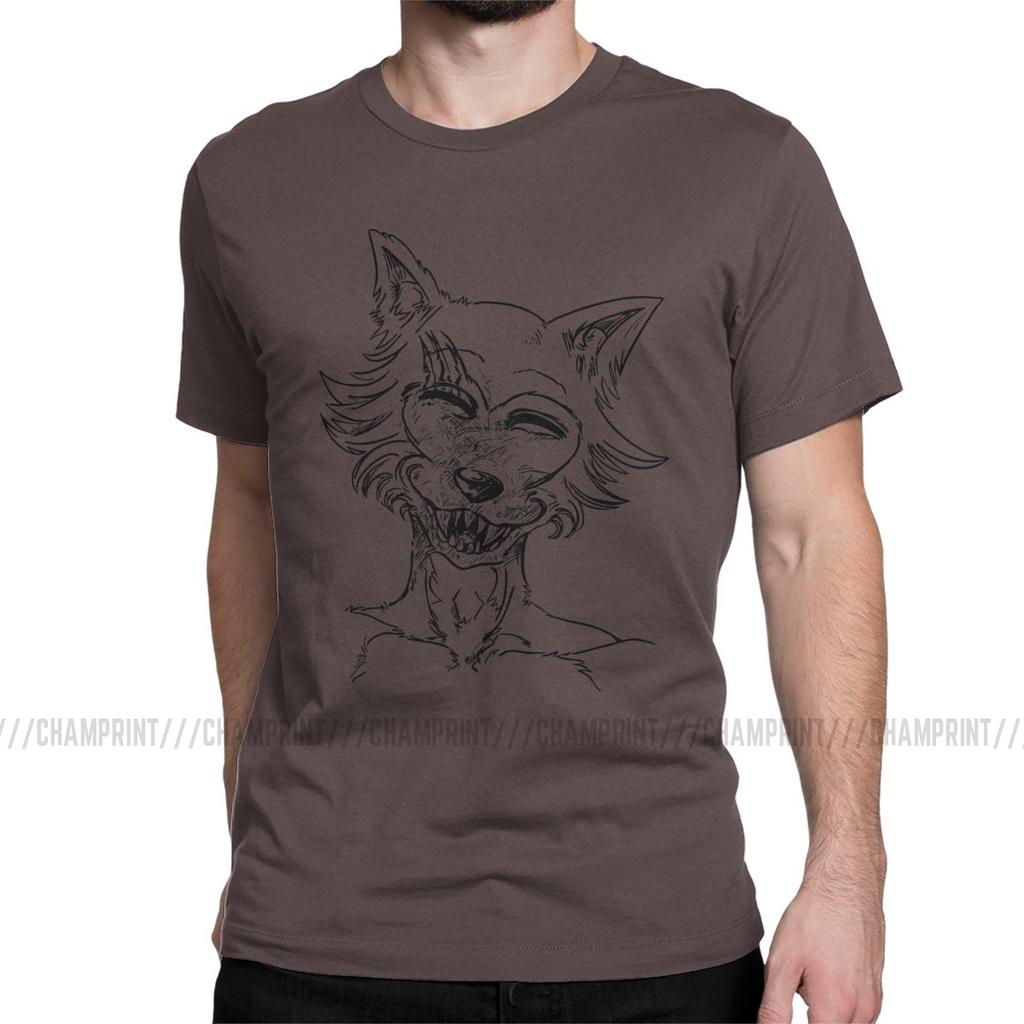 Beastars Legosi Anime T Shirts For Men Humor T Shirts Crewneck Animals Manga Tee Shirt
