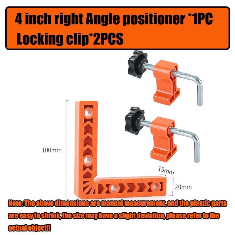 90 Degree Right Angle Locator 3/4 Inch Right Angle Clamps L-shaped Right Angle Ruler Professional Positioning Square Clamping