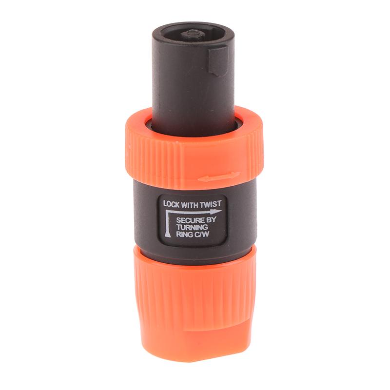 1Pcs Nl4Fc 4Pins Professional Speakon Male Plug Compatible Audio Speaker Audio Amplifier Cable Connector Professional Plug