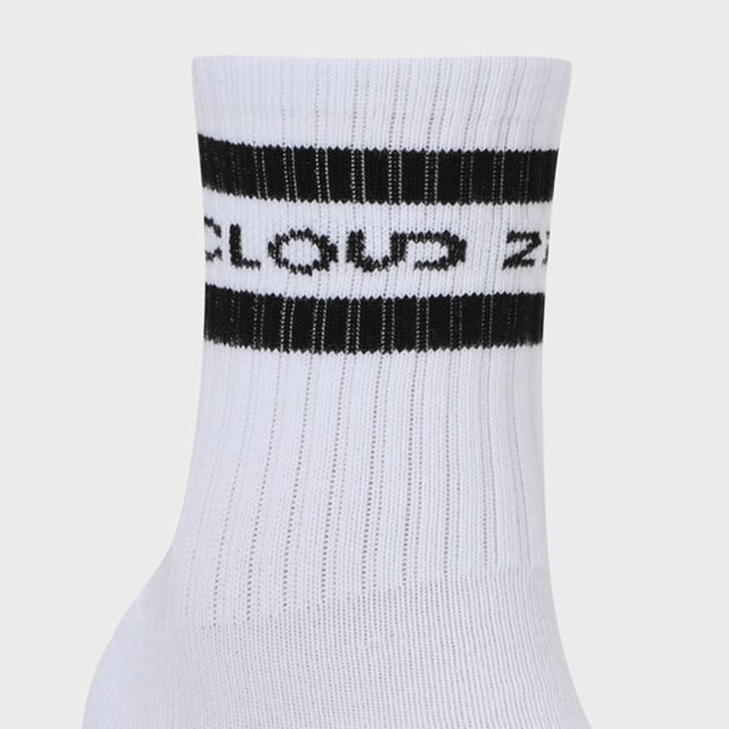 CLOUD ZERO 2S Crew Socks (2P) (0097055) CZFAF1SC903SB-WHITE