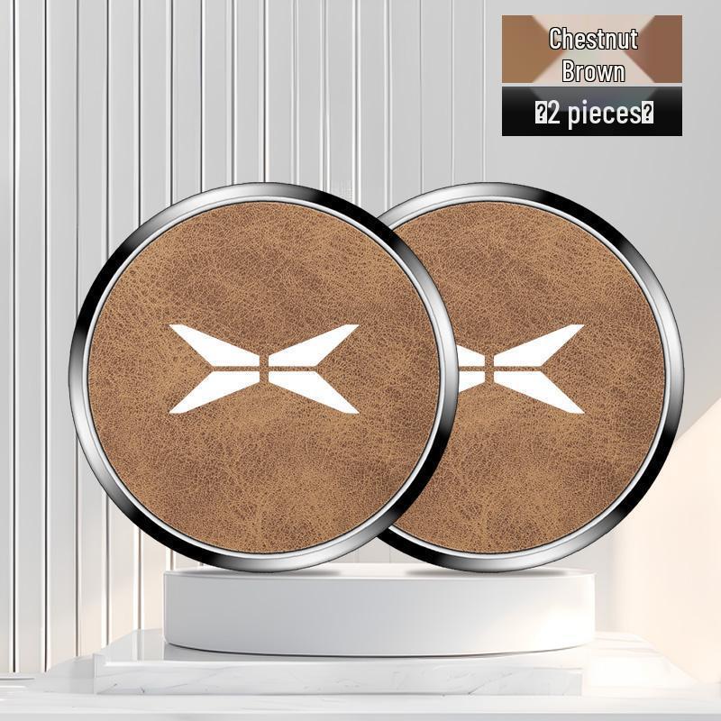 2026 XPeng M03 Car Cup Holder Coaster: MONA Alloy Door Slot Storage Mat