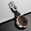 Aluminum Alloy With Leather Car Key Cover Remote Fobs Case Bag For BMW Mini Cooper S JCW Clubman F54 F55 F56 F57 F60 Countryman
